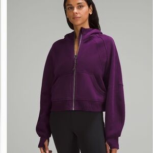Lululemon Scuba Oversized Cropped full zip hoodie